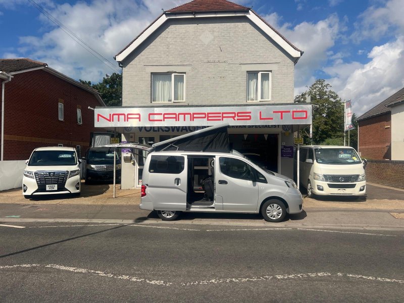 Silver Nissan NV200 1.6 Petrol Automatic 5 Seat Low Miles Pop top roof with bed boards IDEAL BASE VEHICLE FOR A CAMPER CONVERSION