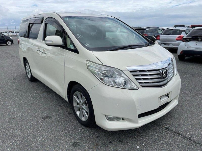 White 2009 Toyota Alphard 240G 8 SEATER TWIN SUNRROF LOW MILES BIMTA MILEAGE CERTIFICATE in Hayling Island
